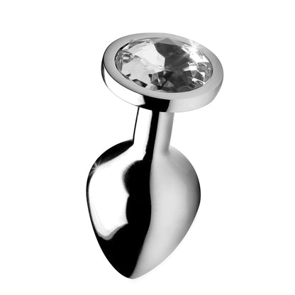 XR BRANDS - BOOTY SPARKS CLEAR GEM ANAL PLUG MEDIUM