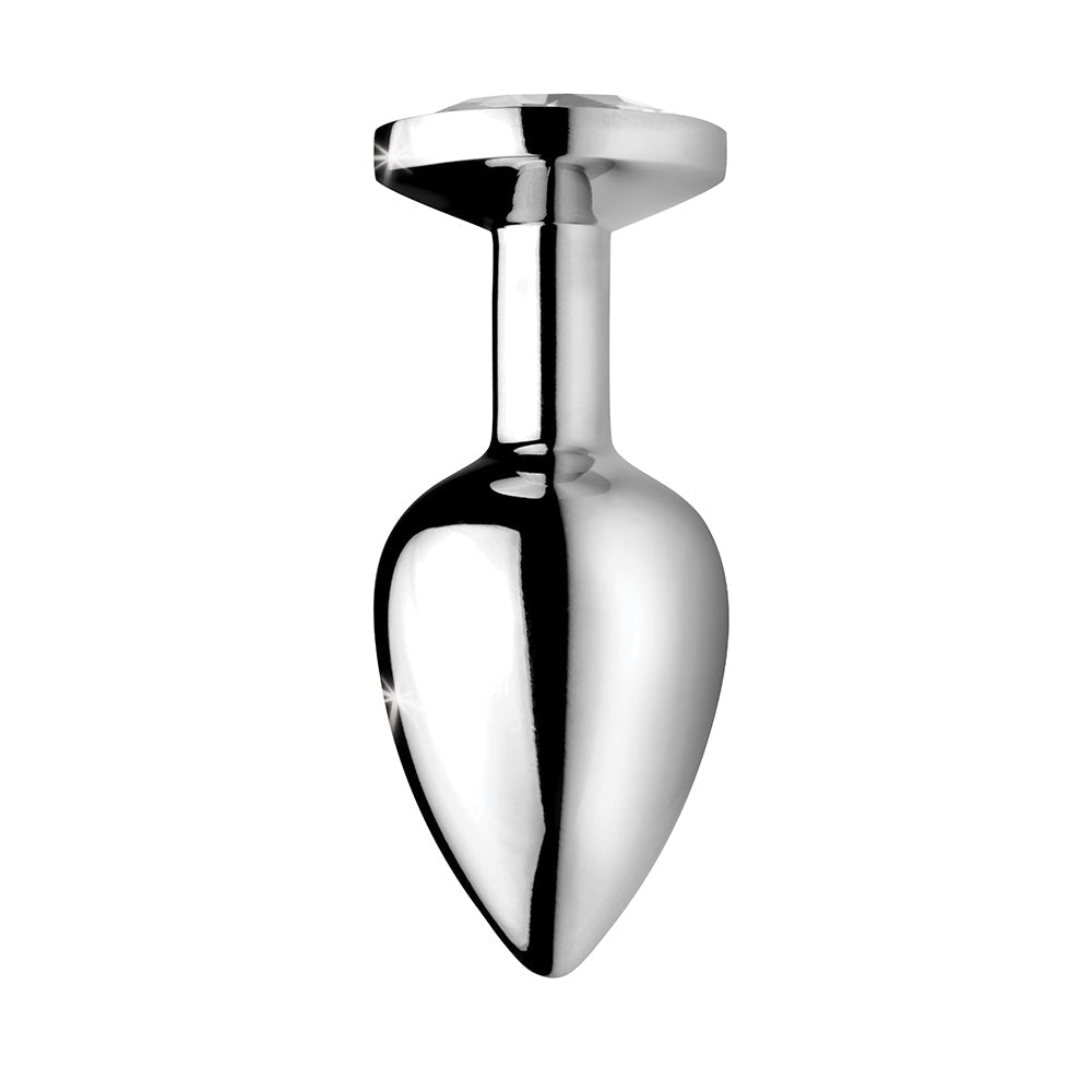 XR BRANDS - BOOTY SPARKS CLEAR GEM ANAL PLUG MEDIUM