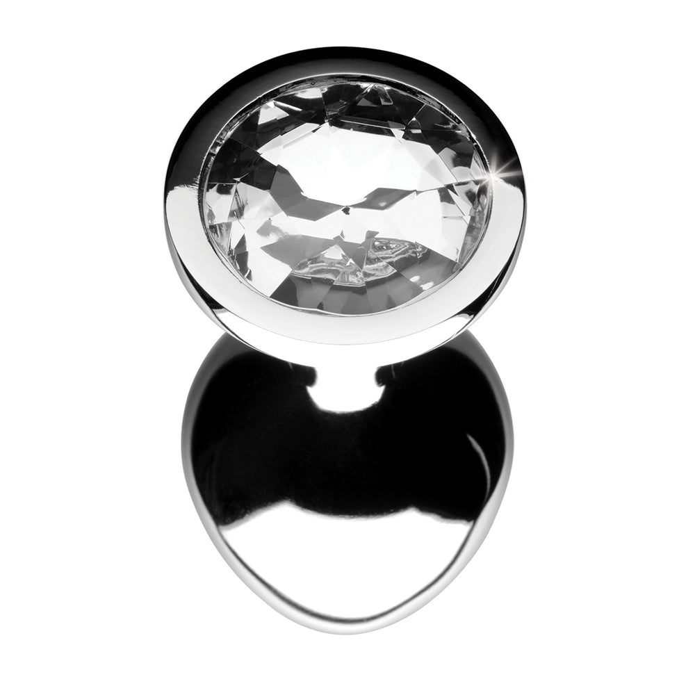 XR BRANDS - BOOTY SPARKS CLEAR GEM ANAL PLUG MEDIUM
