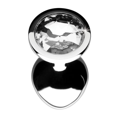 XR BRANDS - BOOTY SPARKS CLEAR GEM ANAL PLUG MEDIUM