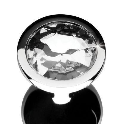 XR BRANDS - BOOTY SPARKS CLEAR GEM ANAL PLUG MEDIUM