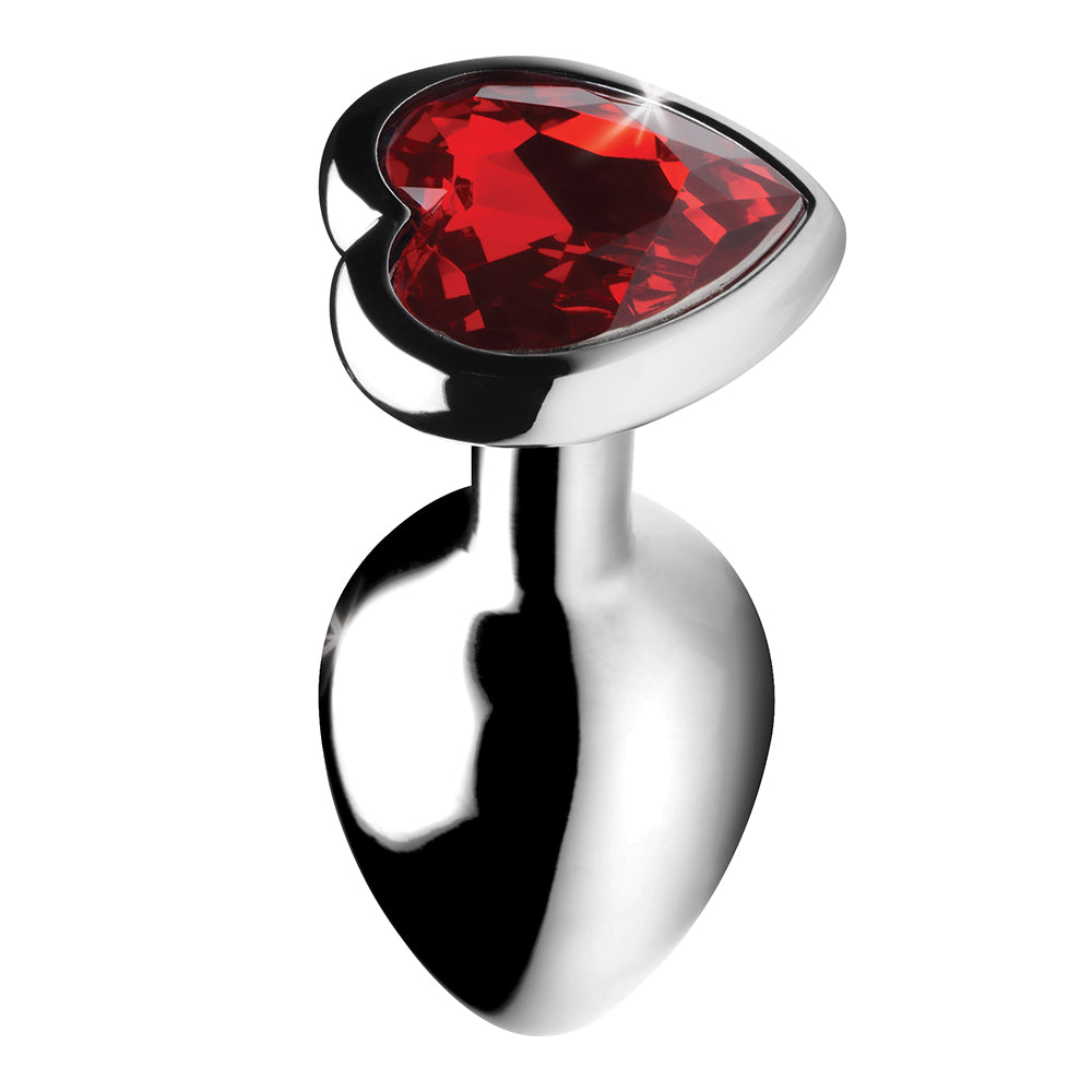 XR BRANDS - BOOTY SPARKS RED HEART GEM ANAL PLUG SMALL