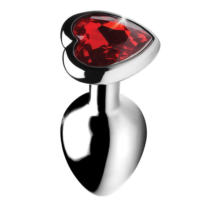 XR BRANDS - BOOTY SPARKS RED HEART GEM ANAL PLUG SMALL