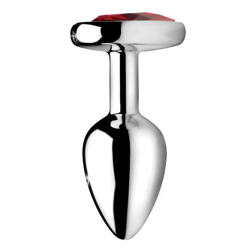 XR BRANDS - BOOTY SPARKS RED HEART GEM ANAL PLUG SMALL