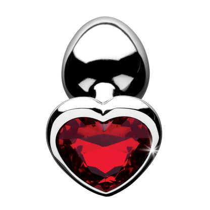 XR BRANDS - BOOTY SPARKS RED HEART GEM ANAL PLUG SMALL