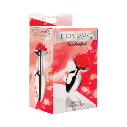 BOOTY SPARKS RED ROSE ANAL PLUG SMALL