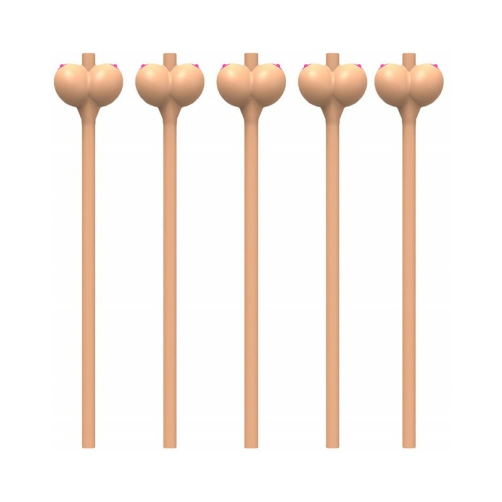 HOTT PRODUCTS - BOOBIE STRAWS (FLESH COLOR) 6PK.