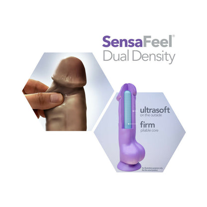 BLUSH - AU NATUREL DADDY 14 IN. POSABLE DUAL DENSITY DILDO WITH BALLS