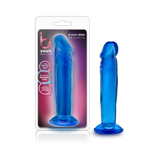 B YOURS SWEET N'' SMALL 6 IN. DILDO BLUE