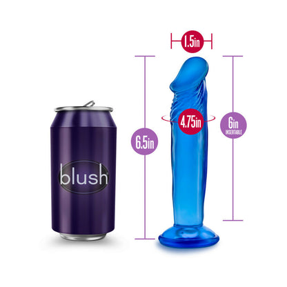B YOURS SWEET N'' SMALL 6 IN. DILDO BLUE