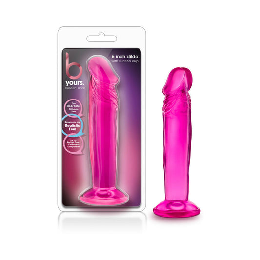B YOURS SWEET N'' SMALL 6 IN. DILDO PINK