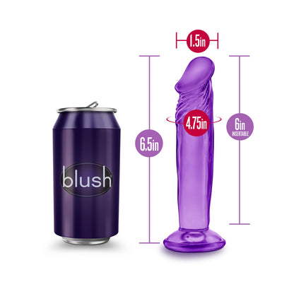 B YOURS SWEET N'' SMALL 6.5 IN. DILDO PURPLE