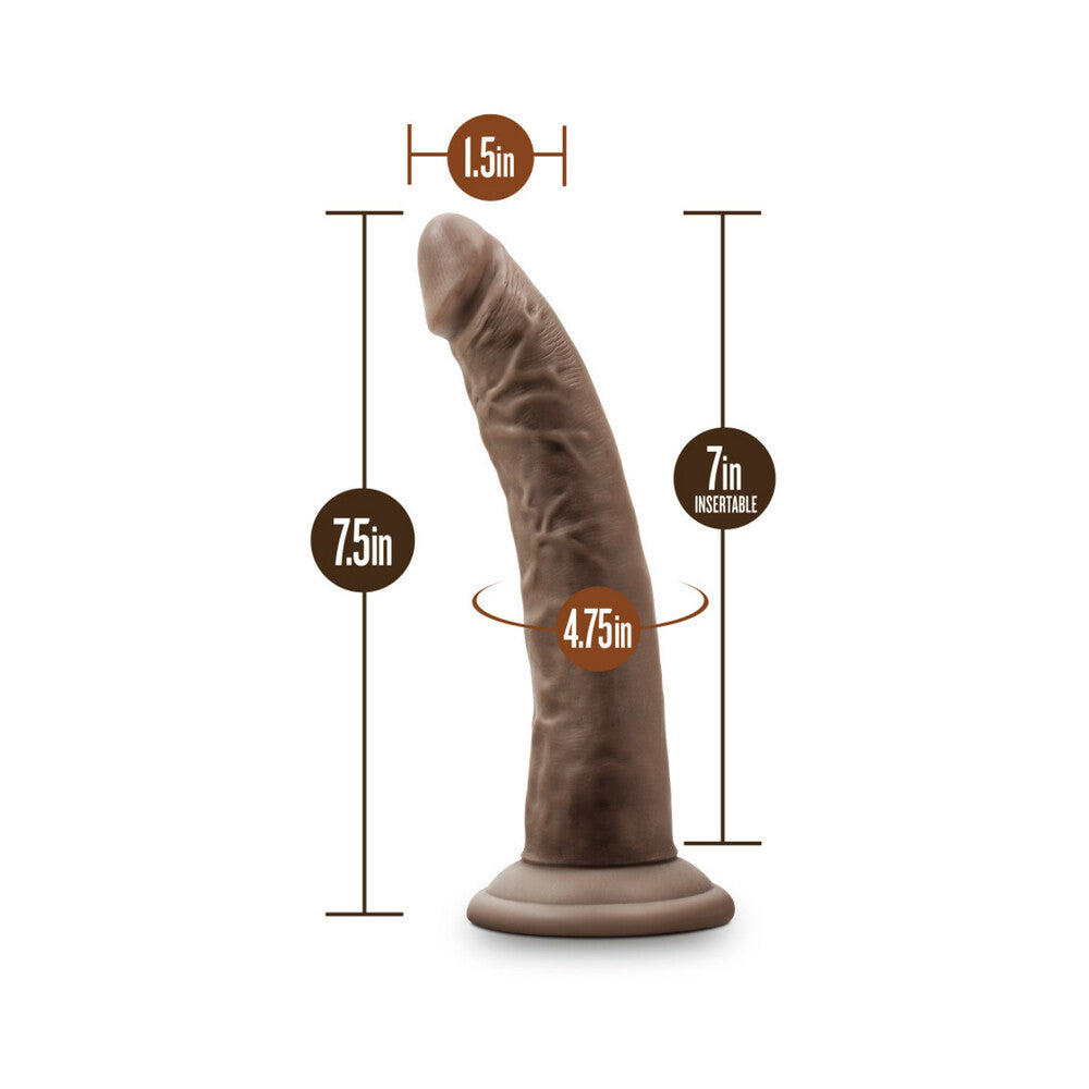 DR. SKIN REALISTIC 7 IN. DILDO BROWN