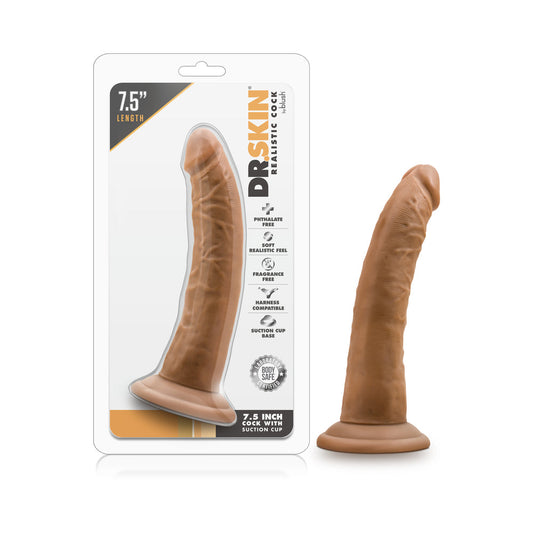 BLUSH - DR. SKIN REALISTIC 7.5IN. DILDO TAN