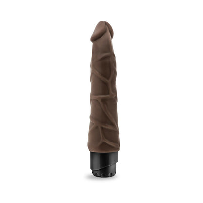 DR. SKIN VIBE 1 REALISTIC 9 IN. VIBRATING DILDO BROWN