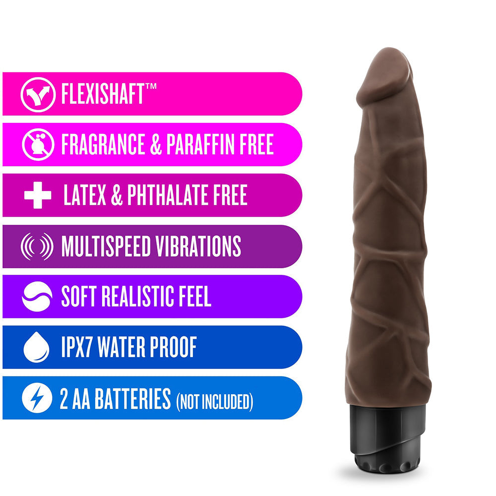 BLUSH - DR. SKIN COCK VIBE 1 REALISTIC 9 IN. VIBRATING DILDO
