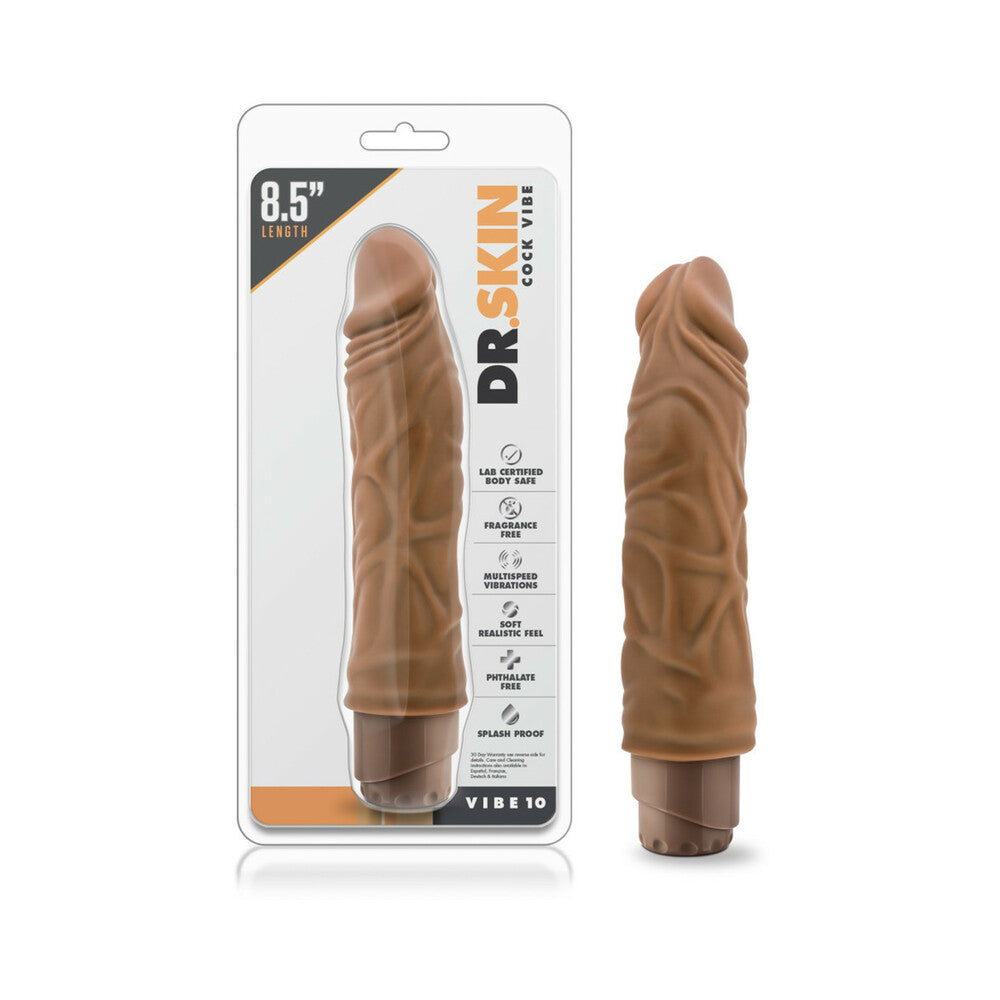 BLUSH - DR. SKIN COCK VIBE 10 REALISTIC 8.5 IN. VIBRATING DILDO