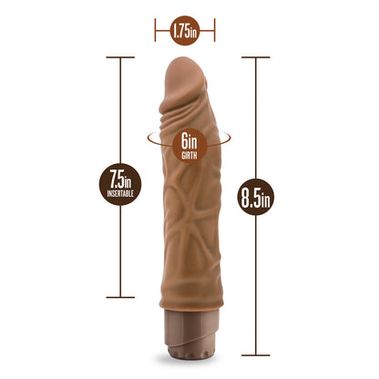 BLUSH - DR. SKIN COCK VIBE 10 REALISTIC 8.5 IN. VIBRATING DILDO