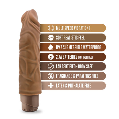BLUSH - DR. SKIN COCK VIBE 10 REALISTIC 8.5 IN. VIBRATING DILDO