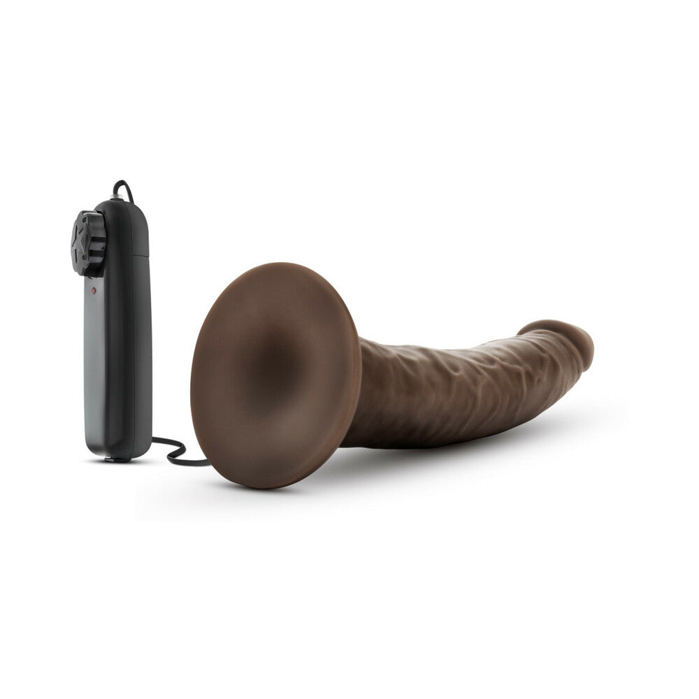 DR. SKIN DR. DAVE REALISTIC 7 IN. VIBRATING DILDO BROWN