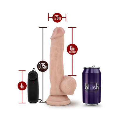 DR. SKIN DR. JAY REALISTIC 8.75 IN. VIBRATING DILDO WITH BALLS BEIGE