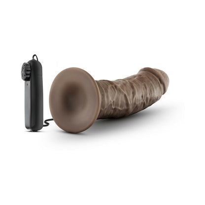 DR. SKIN DR. JOE REALISTIC 8 IN. VIBRATING DILDO BROWN