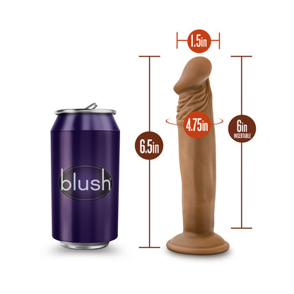 BLUSH - DR. SKIN DR. SMALL DILDO REALISTA DE 6.5 PULG.