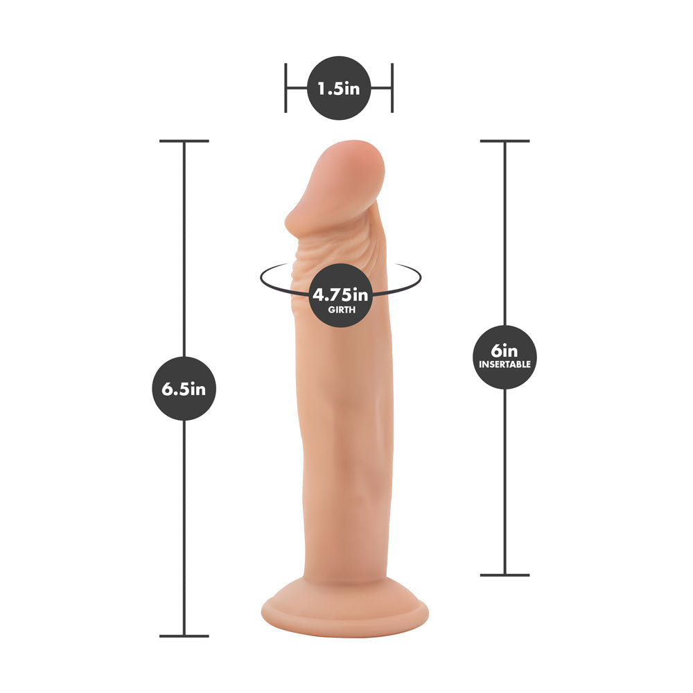 DR. SKIN DR. SMALL REALISTIC 6.5 IN. DILDO BEIGE