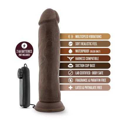 BLUSH - DR. SKIN DR. THROB REALISTIC 9.5 IN. VIBRATING DILDO