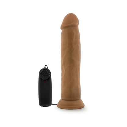DR. SKIN DR. THROB REALISTIC 9.5 IN. VIBRATING DILDO TAN