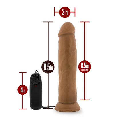 BLUSH - DR. SKIN DR. THROB REALISTIC 9.5 IN. VIBRATING DILDO