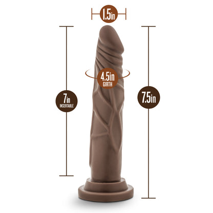 BLUSH - DR. SKIN BASIC 7.5 REALISTIC 7.5 IN. DILDO