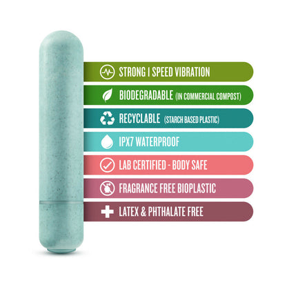 GAIA ECO BULLET SINGLE-SPEED VIBRATOR AQUA