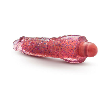 GLOW DICKS MOLLY COLOR CHANGING 8 IN. VIBRATING DILDO GLITTER PINK
