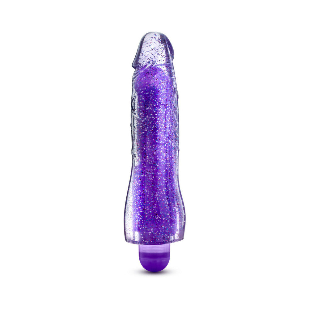 BLUSH - GLOW DICKS MOLLY COLOR CHANGING 8 IN. VIBRATING DILDO GLITTER