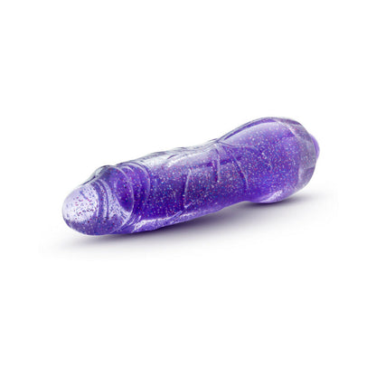 GLOW DICKS MOLLY COLOR CHANGING 8 IN. VIBRATING DILDO GLITTER PURPLE