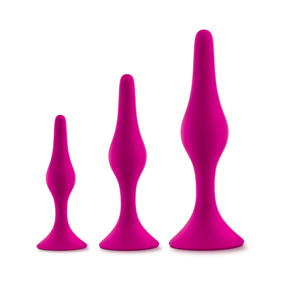 BLUSH - LUXE 3 PIECE SILICONE BEGINNER PLUG KIT