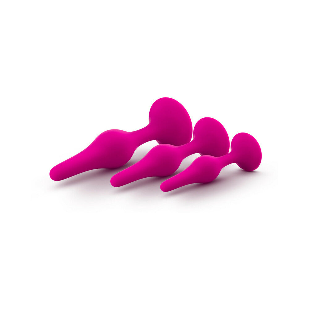 BLUSH - LUXE 3 PIECE SILICONE BEGINNER PLUG KIT