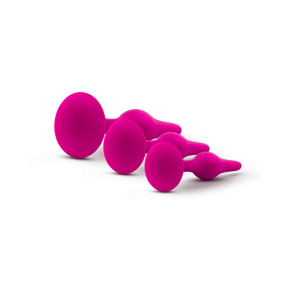 BLUSH - LUXE 3 PIECE SILICONE BEGINNER PLUG KIT