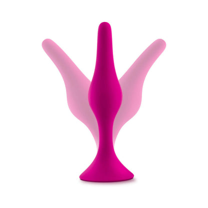 LUXE SILICONE BEGINNER PLUG MEDIUM PINK