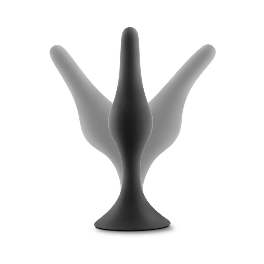 LUXE SILICONE BEGINNER PLUG SMALL BLACK