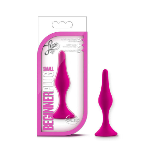 LUXE SILICONE BEGINNER PLUG SMALL PINK