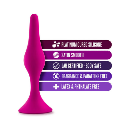 LUXE SILICONE BEGINNER PLUG SMALL PINK
