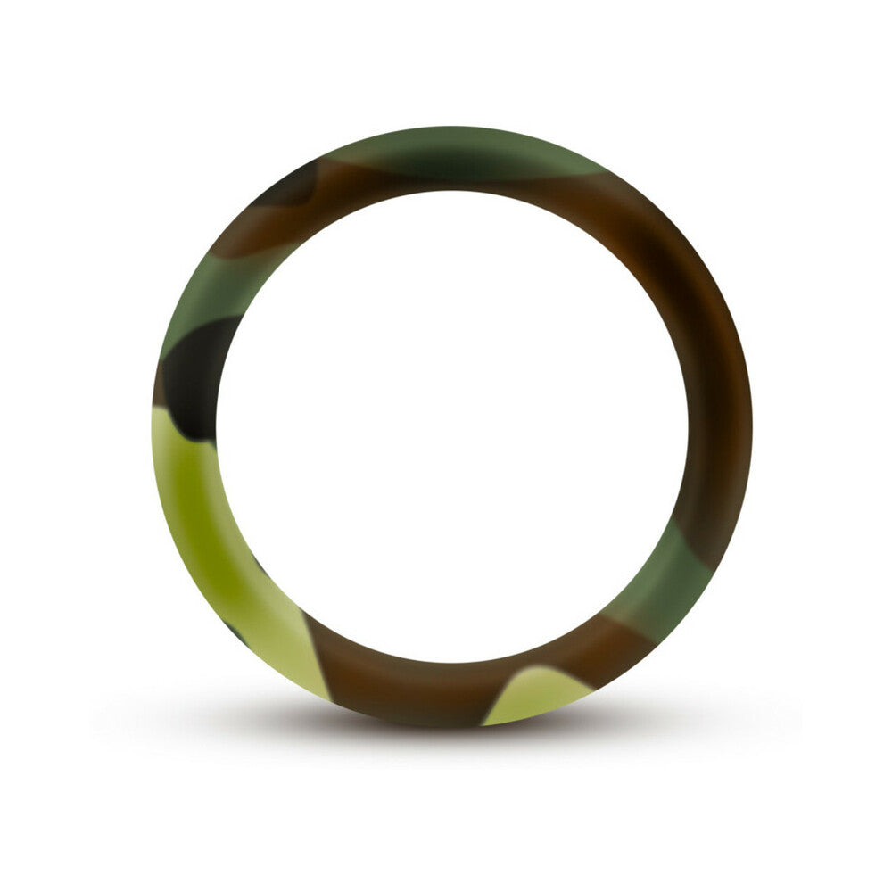 PERFORMANCE SILICONE CAMO COCK RING GREEN CAMOUFLAGE