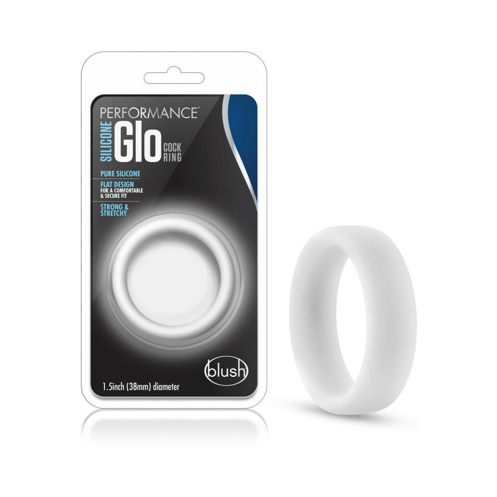PERFORMANCE SILICONE GLO COCK RING WHITE GLOW