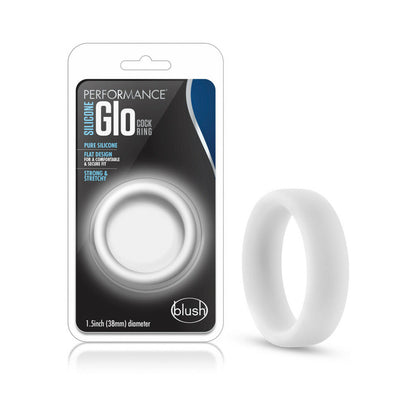 PERFORMANCE SILICONE GLO COCK RING WHITE GLOW