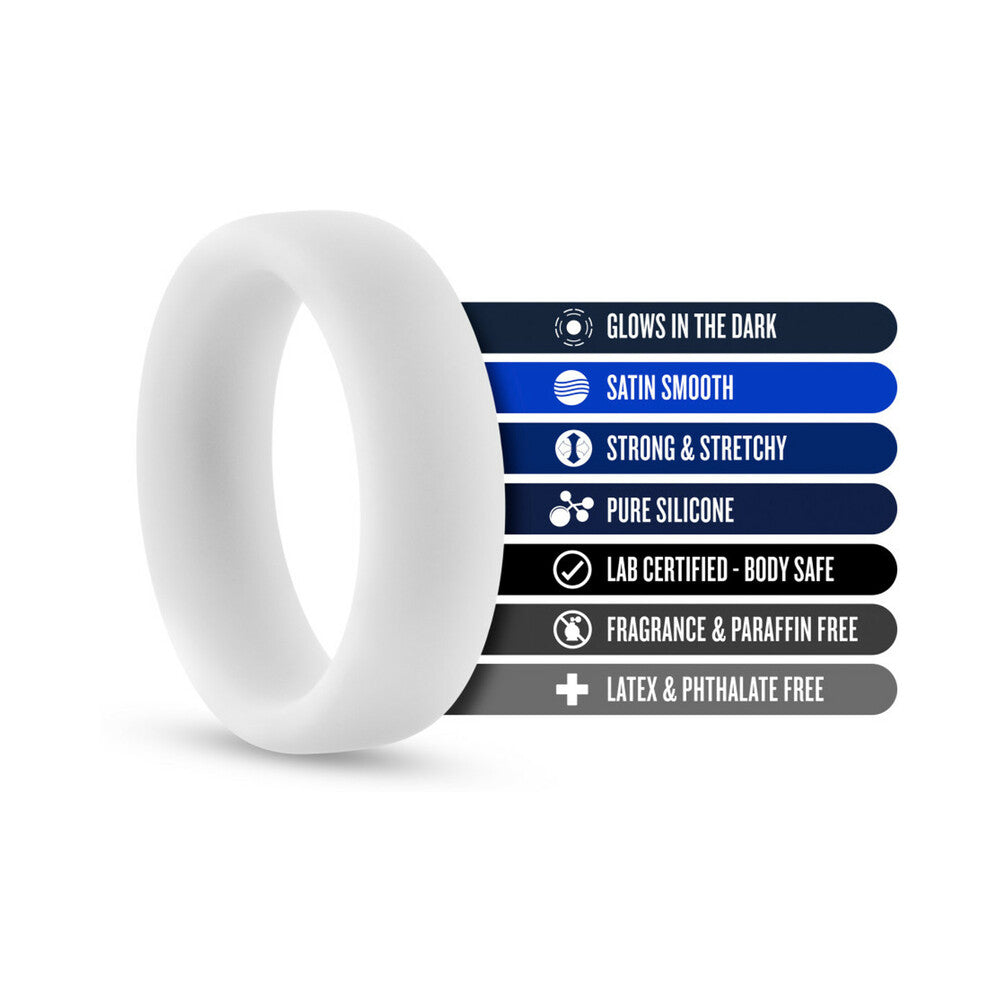 PERFORMANCE SILICONE GLO COCK RING WHITE GLOW