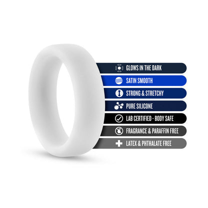 PERFORMANCE SILICONE GLO COCK RING WHITE GLOW