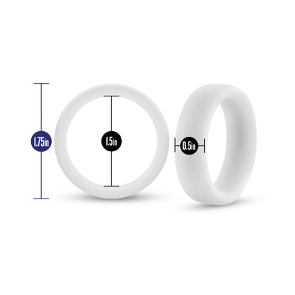 PERFORMANCE SILICONE GLO COCK RING WHITE GLOW