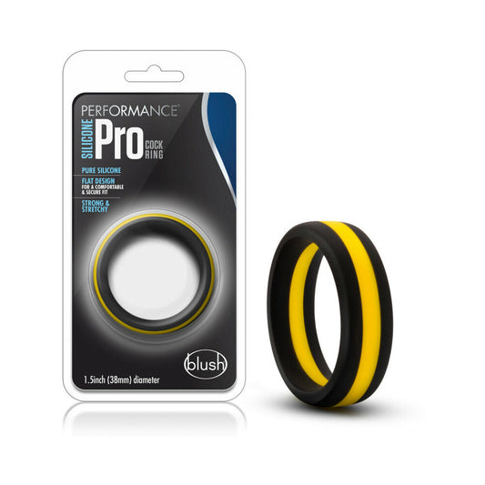 PERFORMANCE SILICONE GO PRO COCK RING BLACK/GOLD/BLACK